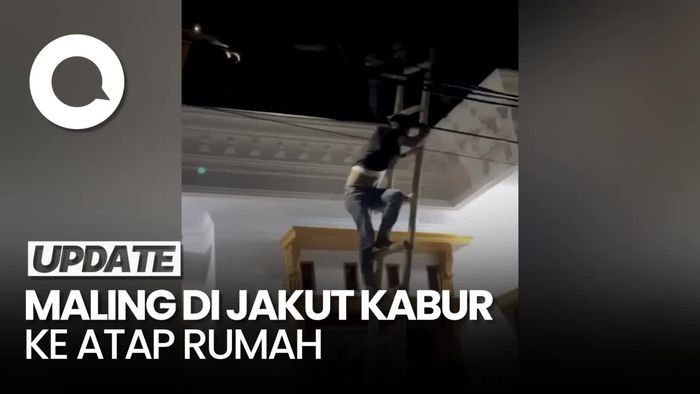 Paniknya Maling di Tanjung Priok Dikepung Warga dan Kabur ke Atap Rumah