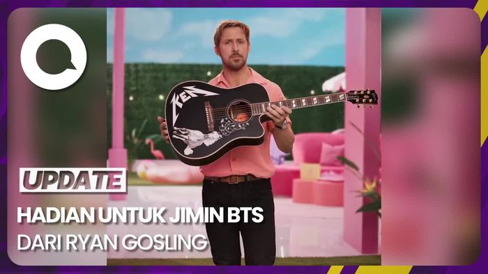 Ryan Gosling Berikan Gitar Ken di Film Barbie untuk Jimin BTS