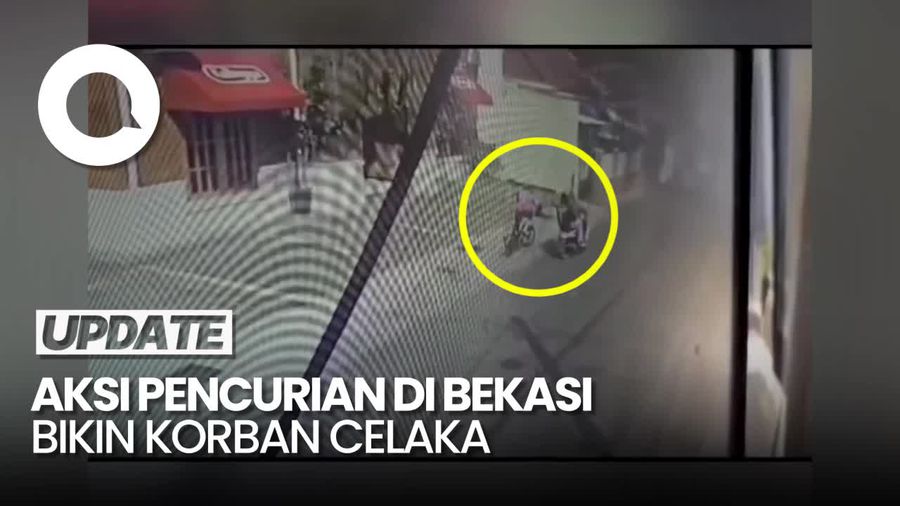 Jambret di Kota Bekasi Tarik Tas Pesepeda Sampai Korban Tersungkur