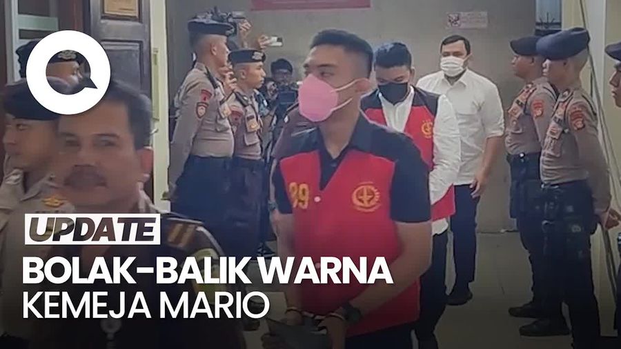 Mario Dandy Pakai Kemeja Hitam Lagi Walau Sudah Pernah Ditegur Jaksa