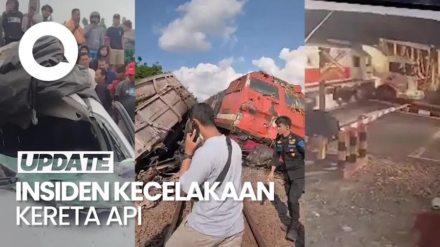 Selain KA Brantas, Ada 3 Kecelakaan Kereta Api di Hari yang Sama