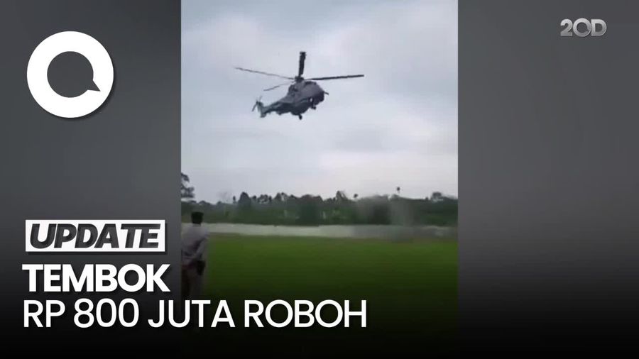 Viral Tembok Stadion Roboh gegara Heli Jokowi, Istana Klarifikasi