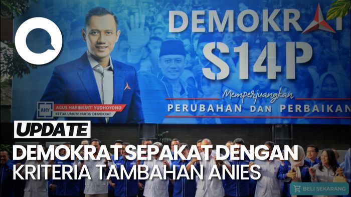 Anies Tambah Kriteria Nol Buat Cawapres, Demokrat: Selaras dengan Kami