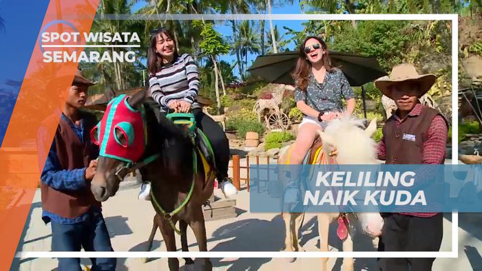 Serunya Berkeliling Taman Wisata Dengan Naik Kuda, Semarang