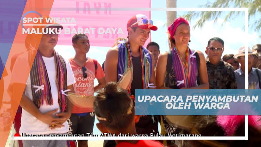 Meriahnya Upacara Penyambutan Selamat Datang di Pulau Metimarang, Maluku