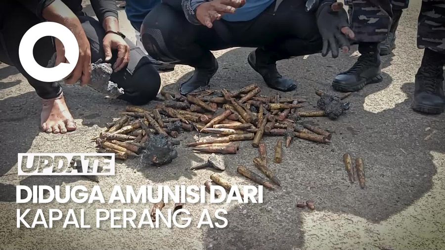 Penampakan Ratusan Amunisi dari Kapal Perang Era PD II yang Karam Cilacap