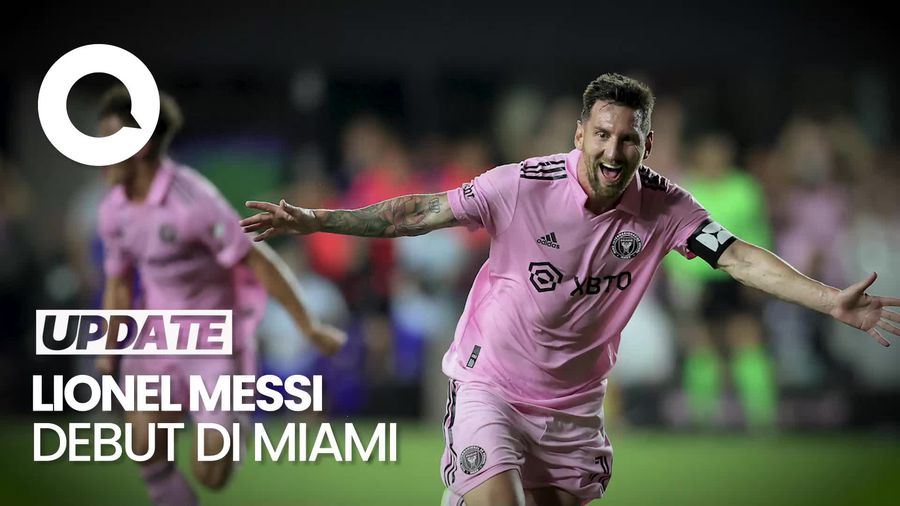 Messi Debut dan Cetak Gol Kemenangan Miami atas Cruz Azul