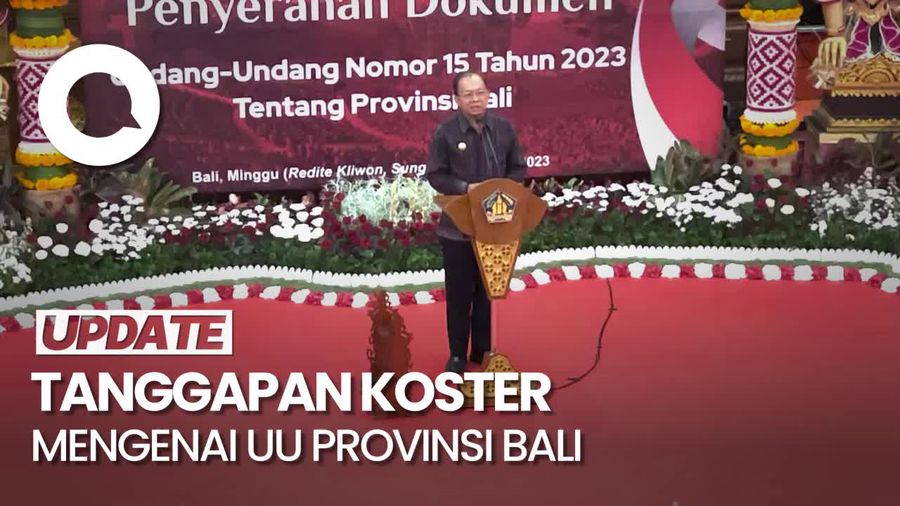 UU Baru Provinsi Bali, Koster Jelaskan Sebut Keunggulan-Manfaat yang Didapat