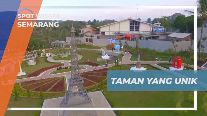 Megunjungi Berbagai Miniatur Ikon Negara di Taman yang Unik, Semarang