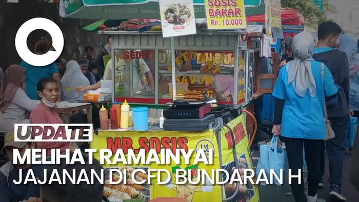 Suasana CFD Bundaran HI Pagi Ini Ramai, Warga Olahraga Sambil Kulineran
