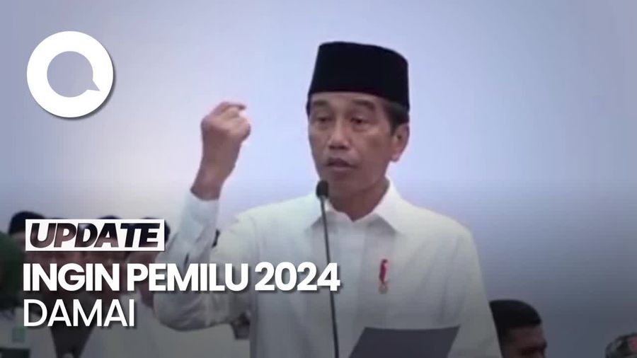 Jokowi soal Pemilu: Harusnya Rakyat Bersenang, Tak Boleh Ada Pertengkaran