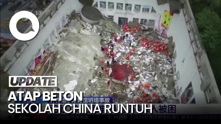 Atap Gimnasium Sekolah di China Runtuh, 10 Orang Tewas