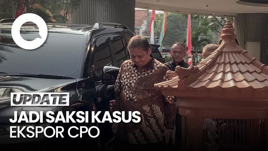 Airlangga Penuhi Panggilan Kejagung Jadi Saksi Kasus Ekspor CPO