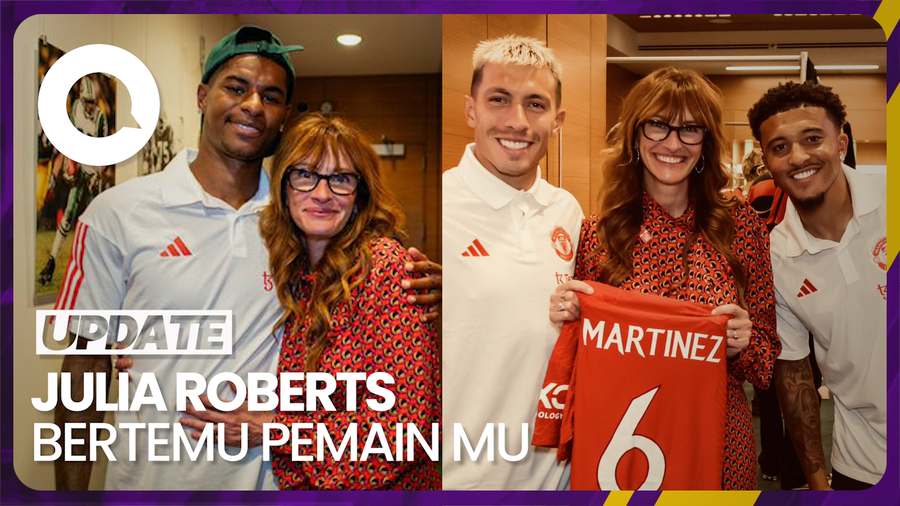 Julia Roberts Buktikan Dirinya Fans Manchester United Sejati