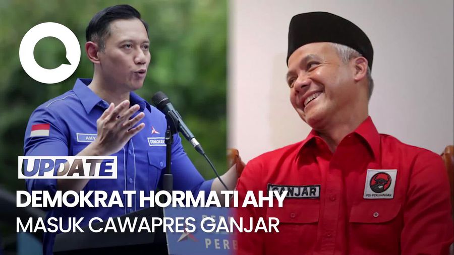 PD soal AHY Masuk 5 Nama Cawapres Ganjar: Paling Pas dengan Anies
