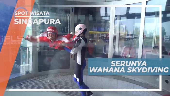 Sensasi Mencoba Wahana Skydiving Indoor Singapura