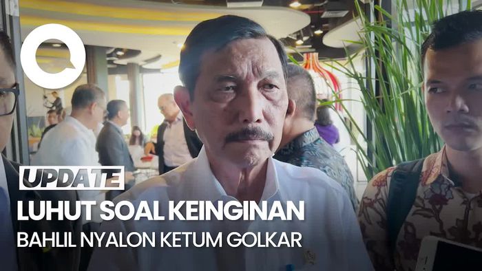 Kata Luhut soal Keinginan Bahlil Maju Ketum Golkar