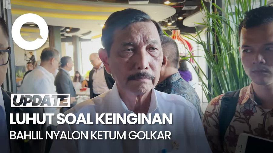 Kata Luhut soal Keinginan Bahlil Maju Ketum Golkar