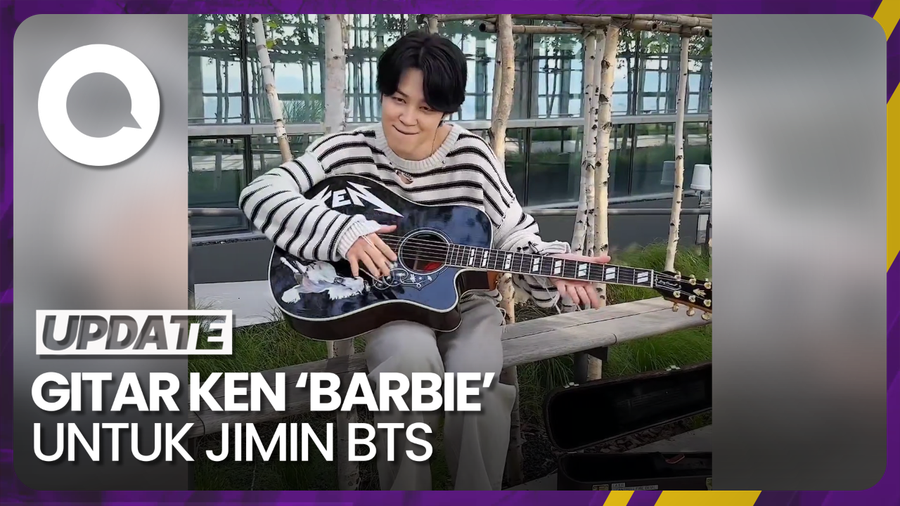Gaya Jimin BTS Mainkan Gitar Ken Barbie Pemberian Ryan Gosling