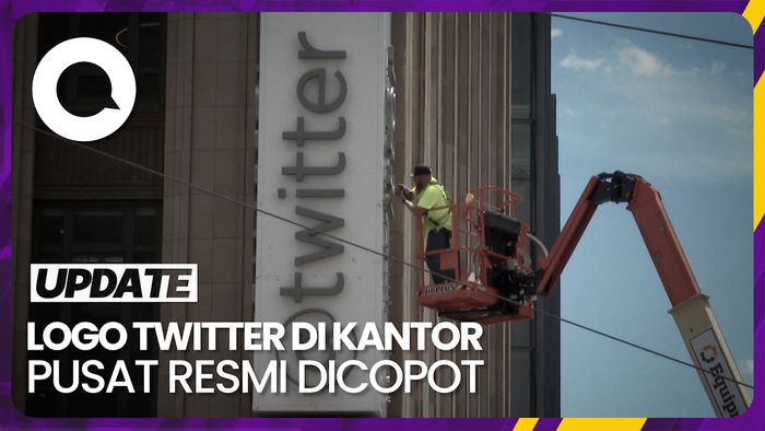 Melihat Proses Pelepasan Logo Twitter di Kantor Pusat