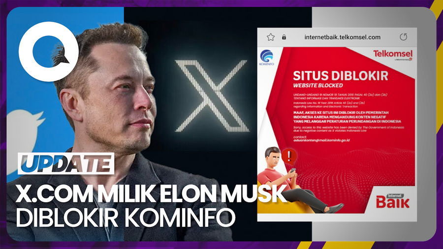 Penjelasan Kominfo soal Blokir X.com Milik Elon Musk