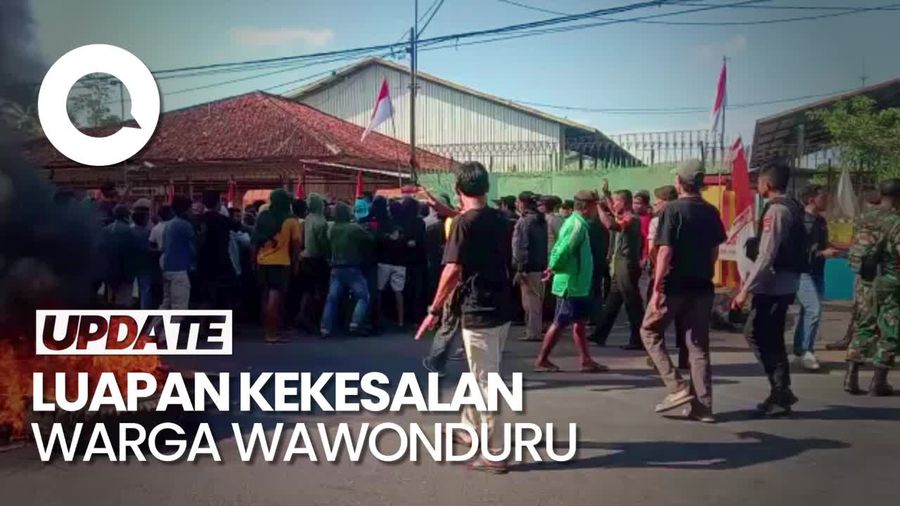 Warga Desa Wawonduru Serbu Perusahaan Imbas Sekeluarga Tewas kecelakaan