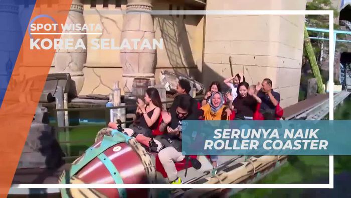 Uji Adrenalin Bermain Roller Coaster di Lotte World Korea Selatan
