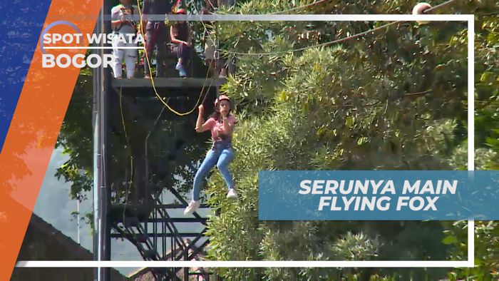 Uji Adrenalin Bermain Flying Fox di Bogor
