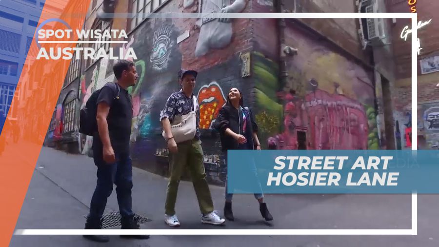 Cekrak-cekrek, Berpose Seru di Street Art Hosier Lane, Australia