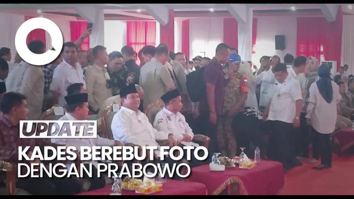 Saat Prabowo Diserbu Kades di Jambi untuk Berswafoto