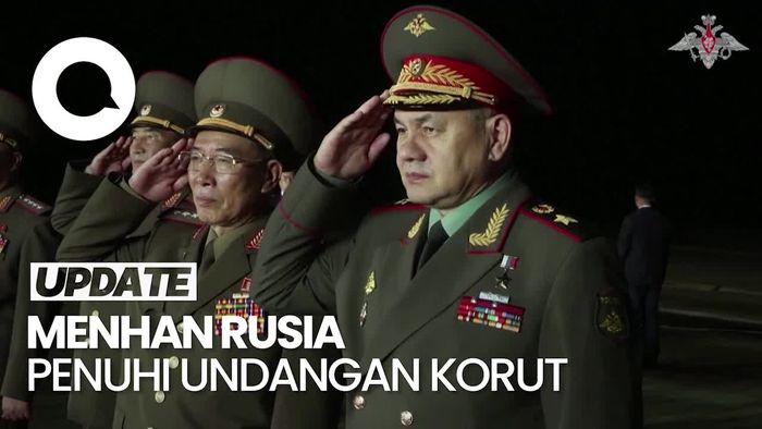  Momen Menhan Rusia Hadiri Peringatan Hari Kemenangan Korut