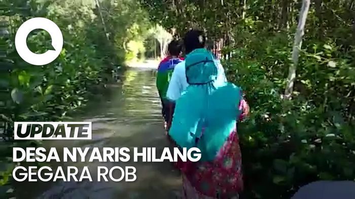 Ratusan Keluarga di Demak Tinggalkan Kampung gegara Rob