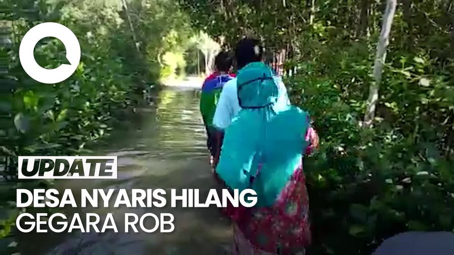 Ratusan Keluarga di Demak Tinggalkan Kampung gegara Rob