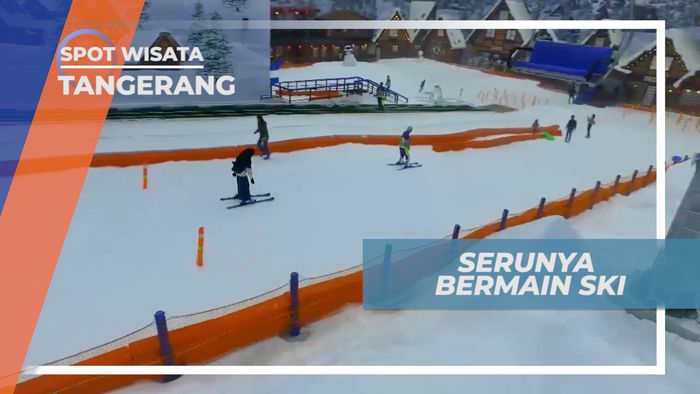 Meluncur Seru Bermain Ski di Trans Snow World Tangerang