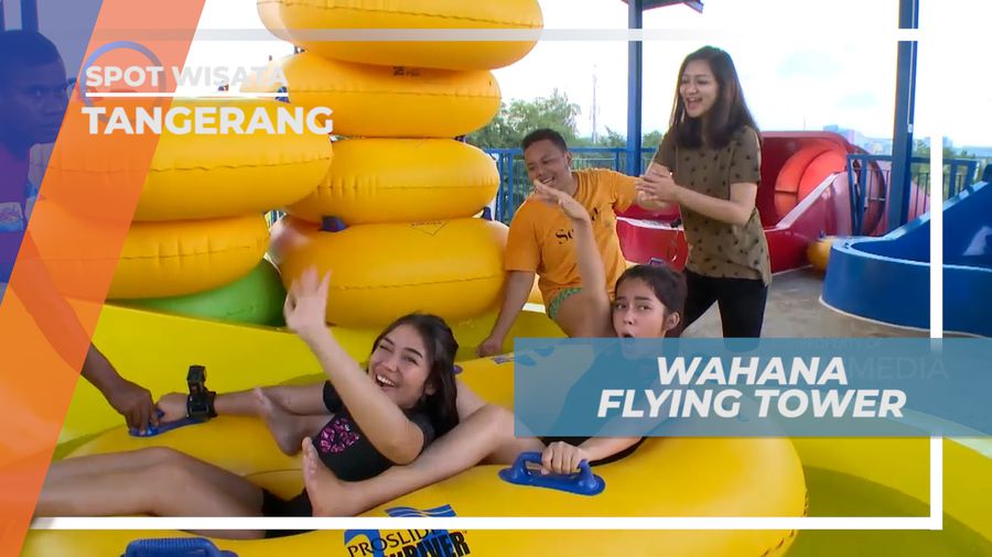 Sensasi Seru, Meluncur di Wahana Flying Tower yang Memacu Adrenalin, Tangerang