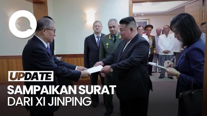Momen Delegasi China ke Korut, Disambut Kim Jong Un