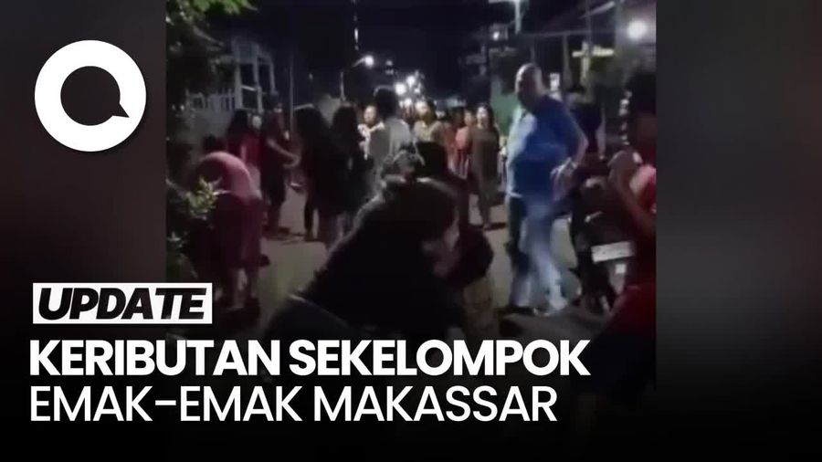 Viral Tawuran Emak-emak di Makassar, Berawal Dari Ribut di Medsos
