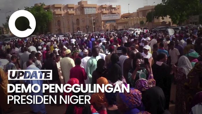 Warga Niger Demo Buntut Presidennya Digulingkan-Ditahan Militer
