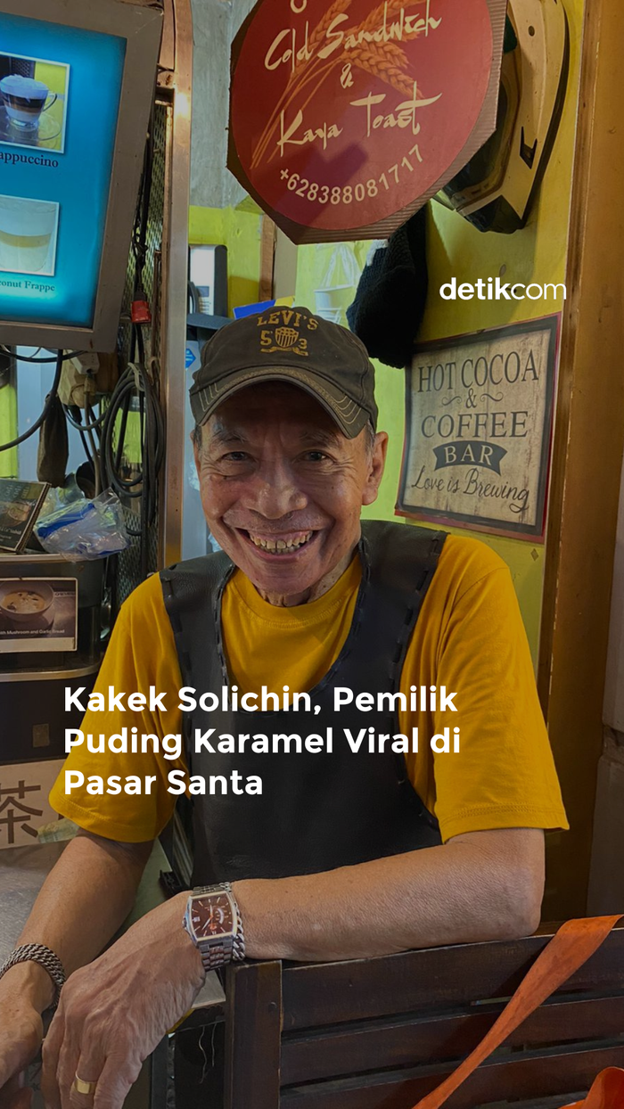 Puding Karamel Viral di Pasar Santa
