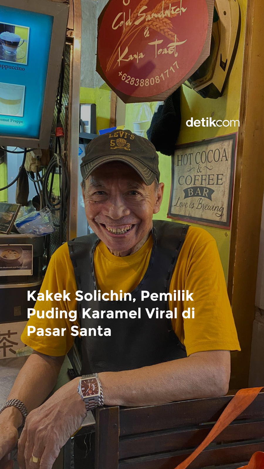Puding Karamel Viral di Pasar Santa