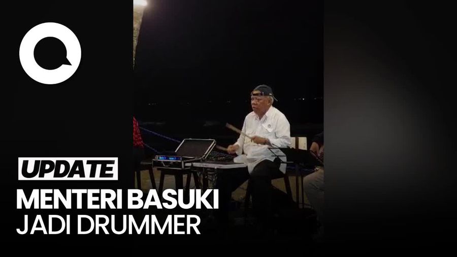 Menteri Basuki Tampil Jadi Drummer Usai Cek Proyek IKN