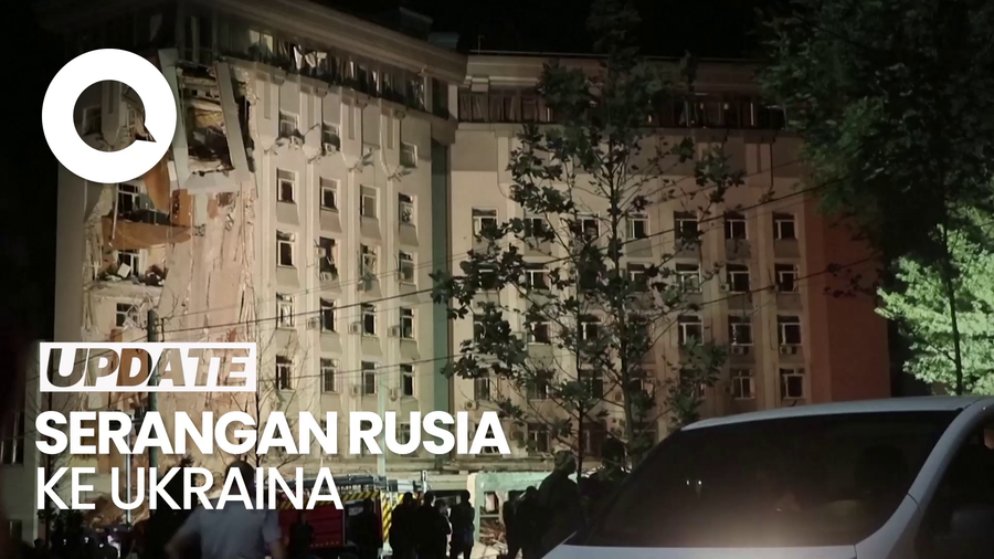 Rudal Rusia Hantam Bangunan di Ukraina, 9 Orang Terluka