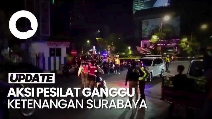 Pesilat Surabaya Bikin Onar, Dikejar Polisi Lalu Nyamar Beli Sayur