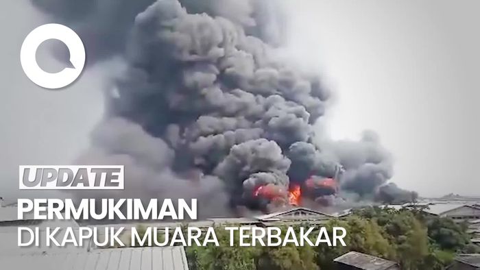 Kebakaran Terjadi di Permukiman Kapuk Muara, 105 Pemadam Turun Tangan
