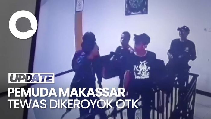 Rekaman CCTV Saat Pemuda di Makassar Tewas Dikeroyok-Ditikam OTK