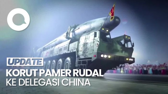 Penampakan Kim Jong Un di Parade Militer, Pamer Rudal ke Delegasi China