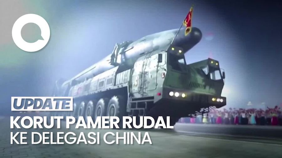 Penampakan Kim Jong Un di Parade Militer, Pamer Rudal ke Delegasi China