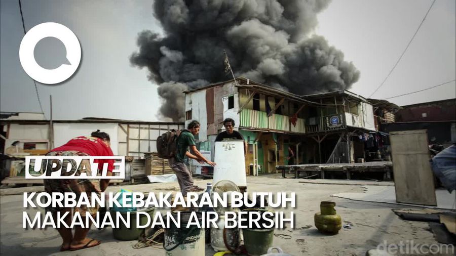 Pilu Korban Kebakaran di Kapuk Muara: Kendaraan Ludes-Butuh Makanan