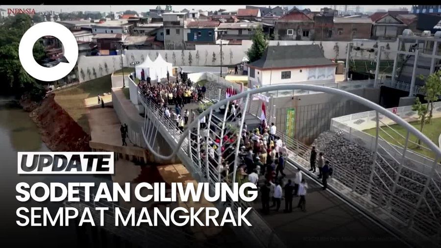 Jokowi Ungkap Penyebab Sempat Mangkraknya Proyek Sodetan Ciliwung