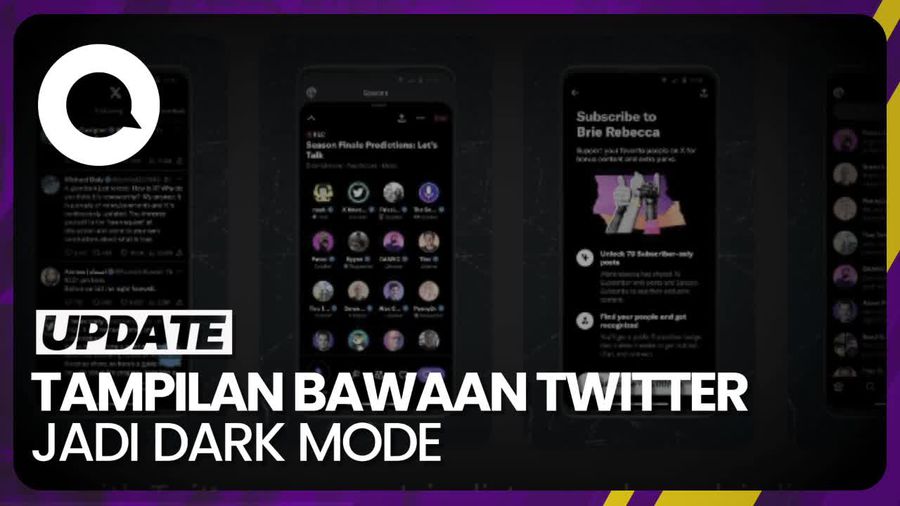 Ganti Jadi X, Tampilan Bawaan Twitter Bakal Jadi Dark Mode